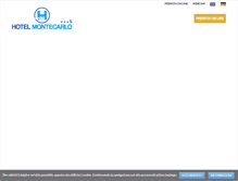 Tablet Screenshot of hotelmontecarlocaorle.com